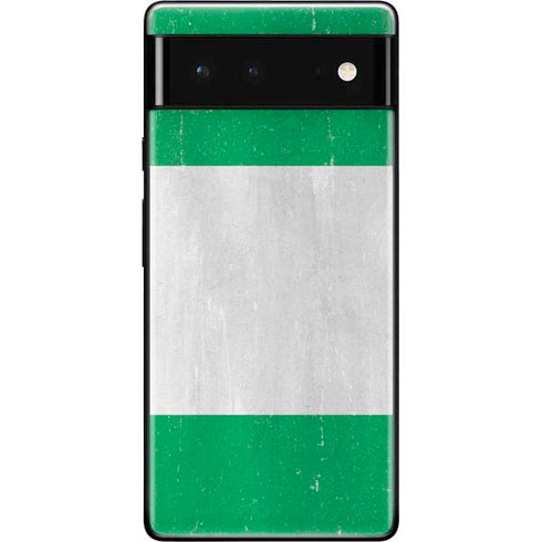 Nigeria Flag Distressed Google Pixel 6 Skin